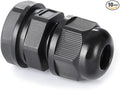 PENGLIN Cable Glands 1/4" NPT Nylon Cable Connector, Strain Relief Cord Connector, IP68 Waterproof Adjustable Locknut(1/4 Inch (20-Pack))