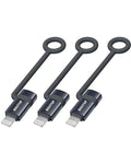 [MFi Certified] USB C to Lightning Adapter, Type C to Lightning Adapter Support 36W PD Fast Charging Compatible with iPhone iPad Dark Gray -3 Pack