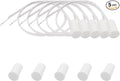 5PCS Recessed Wired Security Window Door Contact Sensor, Normally Closed NC, Door Alarm Magnetic Reed Switch with 2 Wire, ABS Brown, RC-33