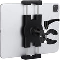 Boat Helm Tablet Holder, Marine Boat Handle Bar Pole Mount, 360°Rotation Clamp Non-Slip Aluminum Alloy Mount,Compatible with 4.7~12.9" iPad/Nexus/LG G Pads/e-Reader/iPhone
