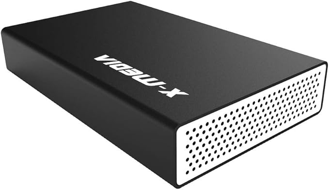 X-MEDIA XM-EN3251U3-BK 3.5-Inch USB 3.0 SATA Aluminum Hard Disk Drive HDD External Enclosure Case, Support 2.5/3.5-Inch SATA / SSD Hard Disk Drive