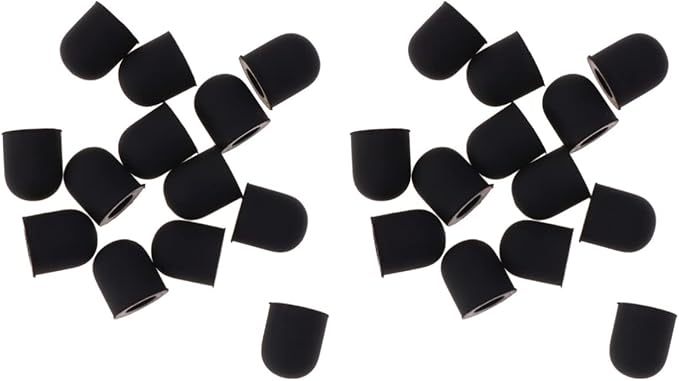 Gatuida 30pcs Stylus Replacement Tips, Rubber Stylus Tips Replacement Covers for Touch Screen Pens,6mm