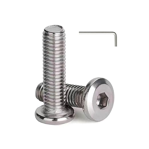 1/4-20 x 2 (15 Pack) Flat Head Hex Socket Cap Screws Bolts, 304 Stainless Steel 18-8, Hex Drive, Bright Finish, Fully Machine Thread