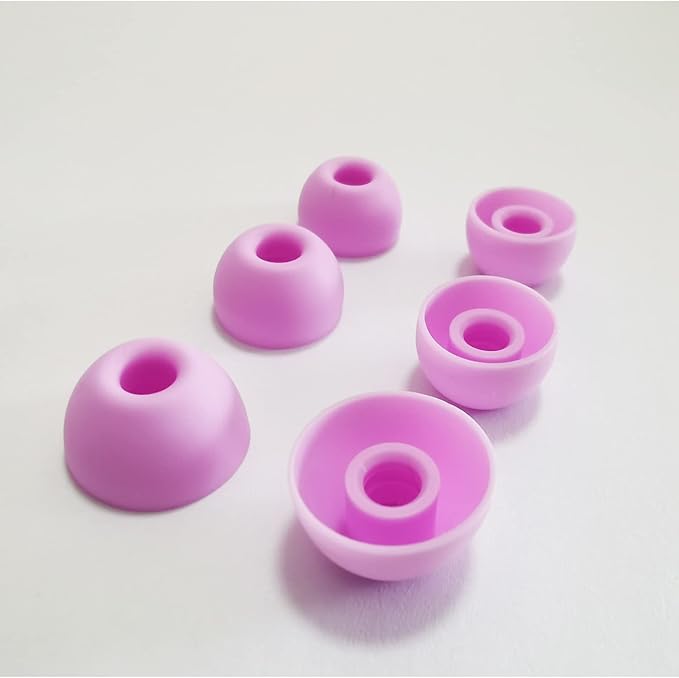 Silicone Ear Tips for Beats Fit Pro/Beats Studio Buds Eartips Replacement for Beats Earbuds 6 Pairs LMS Purple