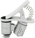 1Pcs Universal Led Clip Mobile Phone Microscope Magnifier Micro-Lens 60X Optical Zoom Telescope Camera Lens