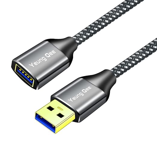 USB 3.0 Extension Cable 3 ft,5Gbps High Speed USB 3.0 Type A Male to Female Extension Cord,USB Extension Lead Compatible with USB Flash Drive, Hard Drive, Card Reader,Scanner,Keyboard (3FT)