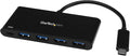 StarTech.com 4 Port USB C Hub with 4 USB Type-A Ports (USB 3.0 SuperSpeed) - 60W Power Delivery Passthrough Charging - USB 3.0 (5Gbps) Laptop Hub Adapter - MacBook, Dell (HB30C4AFPD)