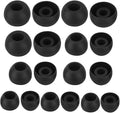 Earbud Tips - 9 Pairs Black Replacement Ear Tips Compatible With Powerbeats 2/3, LG, Samsung Earbuds