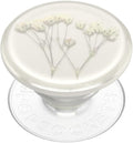 PopSockets: Phone Grip with Expanding Kickstand, Adhesive Grip - Pressed Flower Baby's Breath