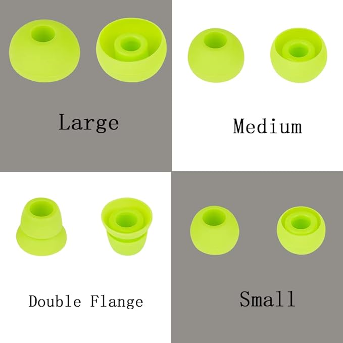 Replacement Silicone Eartips Earbuds Eargels Compatible with Powerbeats 1/2/3 Wireless Beats by Dre Headphones,4 Pairs Earbud Cap(Yellow)