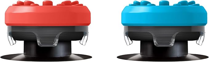KontrolFreeek Splash for Nintendo Switch Pro Controller | Performance Thumbsticks | Concave | Blue/Red
