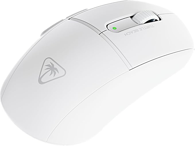 Turtle Beach Burst II Air – 2.4GHz Wireless Gaming Mouse: 47g Ultra Lightweight, Optical Switches, Symmetrical, 26K DPI Optical Sensor, Bluetooth, 120-hour Battery, USB-C Cable – White
