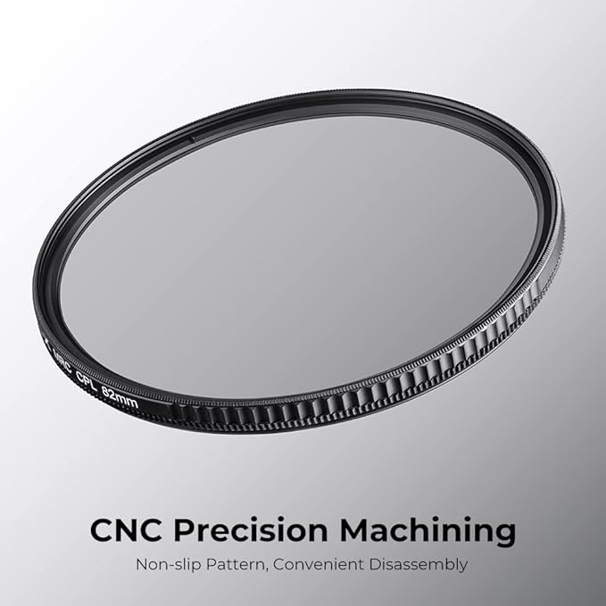 K&F CONCEPT 127mm Circular Polarizers Filter Polarizing Filter 28 Multi-Layer Coated Super Slim High Definition CPL Lens Filter (Nano-X Series)