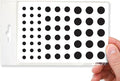 Stackable Webcam/Camera Vinyl Covers | 57 Low-Tack Restickable Webcam Sticker | 3-Sizes | Black 57-Pack (Muted Matte)