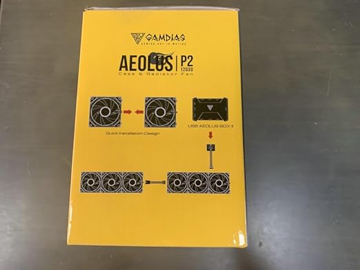 GAMDIAS Aeolus P2-1203U 120mm ARGB PWM Fan(3 Fan Pack w/USB Hub), Include Reverse Fan Blade x3, ARGB Sync Ready, Easy Installation & Cabless Daisy-Chain Design, Silent Operation, Up to 2400RPM, Black