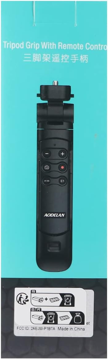 AODELAN Wireless Shooting Grip Tripod with Remote Control for Vlogging, for Sony ZV-E10,ZV-1F, ZV-E10 II, a6100, a6400, a6600, a7 III, a7R III, a7R IV, a9, a9 II, Replace Sony GP-VPT2BT