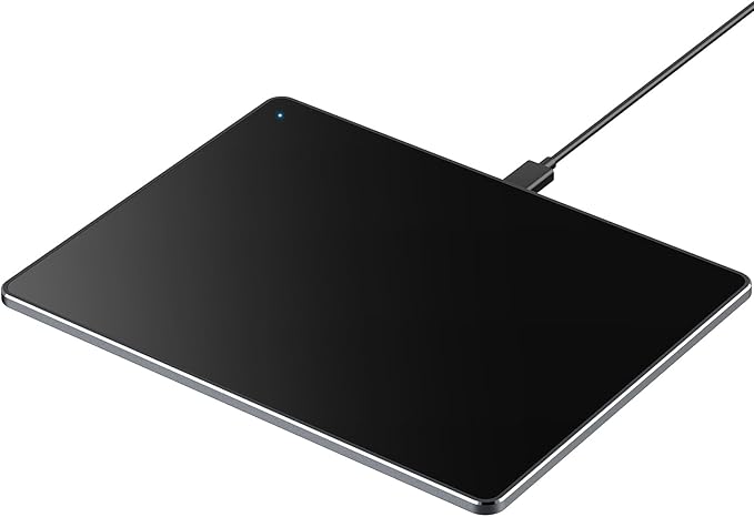 Wired Trackpad for Windows 10/11, High-Precision Multi-Touch Portable Trackpad Mouse with Multi-Gesture, Ultra Slim Aluminum USB Wired Touchpad Mouse, Compatible with PC Laptop Computer - Black