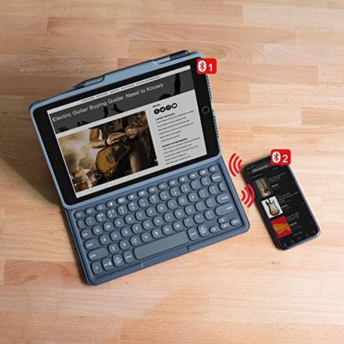 ZAGG Pro Keys Detachable Case and Wireless Keyboard for iPad Air 11" (M3)/ Air 10.9" (Gen 4, Gen 5), iPad Air 11" (M2) - Bluetooth Pairing, Backlit Laptop-Style Keys, Apple Pencil Holder, Black
