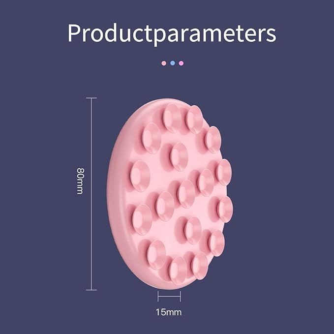 Muuto Silicone Sticky Phone Grip,Phone Grips for Back of Phone with Stronger Magnetic Attraction,Silicon Sticky Phone Grip Hands-Free Selfie/Video for Creator/Influencer,Women Live Makeup