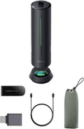 Insta360 Wave - AI Speakerphone, Bluetooth, Voice Recorder, 8 Noise-Canceling Mics w/Beamforming, AI Transcript & Summary, Support 99 Languages, 32GB Storage, Meetings, Podcasts, Livestreams