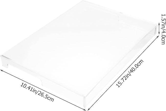 NOLITOY Acrylic Keyboard Dust Cover Waterproof Transparent Keyboard Protector for Laptop and Desktop Keyboards Durable Protective Case to Prevent Dust and Spills