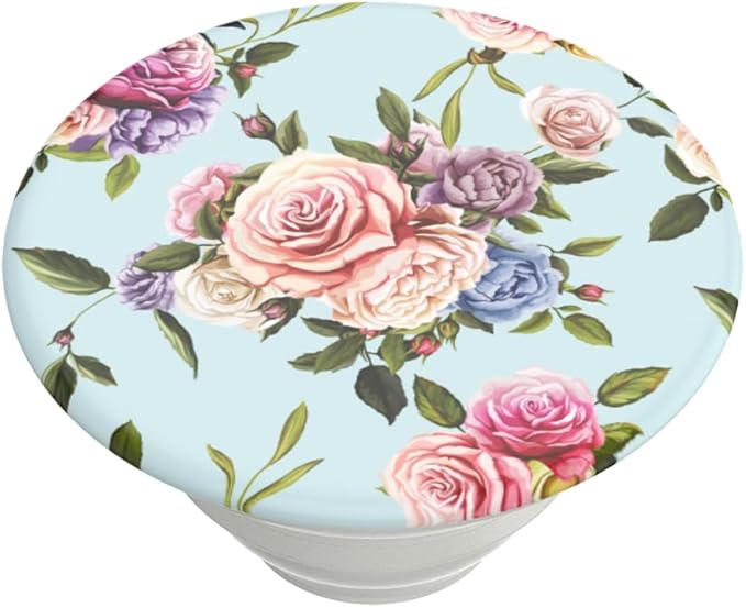 PopSockets Phone Grip with Expanding Kickstand, Adhesive Grip - Retro Wild Rose