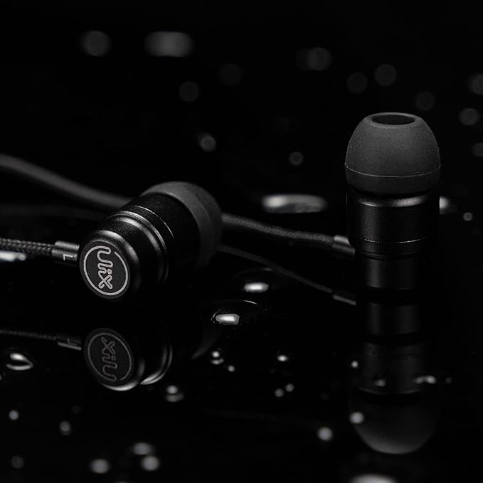 UliX Rider Wired Earbuds in-Ear Headphones, Earphones with Microphone, 5 Years Warranty, with Anti-Tangle Cable, Ear Buds for iPhone, iPad, Samsung, School Students, Kids, Women, Small Ears