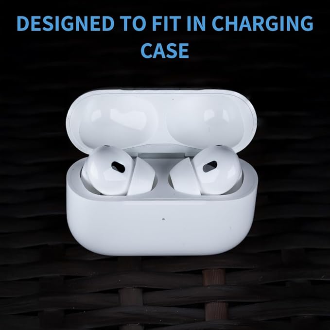 Comply TrueGrip MAX | Premium Memory Foam Replacement Earbud Tips for Apple AirPods Pro 1 & 2 | Long Lasting Comfort, Extreme Durability, Secure Fit, Superior Noise Isolation| White (Small) (1 Pair)