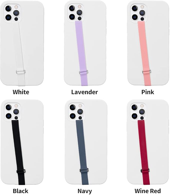 C-Shaped Clip Finger Phone Grip, Sinjimoru Silicone Cell Phone Strap for Phone Case with Clip as Phone Loop Holder for iPhone Case & Samsung Phone. Sinji Loop Clip White 210