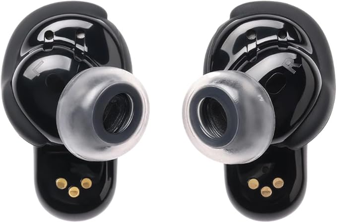 AZLA SednaEarfit Crystal for Bose Earbuds 2 Pair - Bose Earbuds Replacement Tips - Compatible with Bose Quietcomfort Ultra Earbuds, Bose QC Earbuds II (MS)