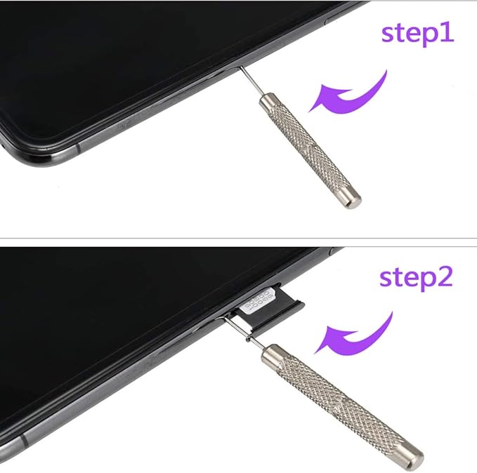 6 Pack SIM Card Removal Tool, Sim Card Tray Opening Tool Eject Pins Needle Opener Ejector Compatible with All iPhone Apple iPad Samsung Galaxy Cell Phone Smartphone Watchchain Link Remover, Red,White