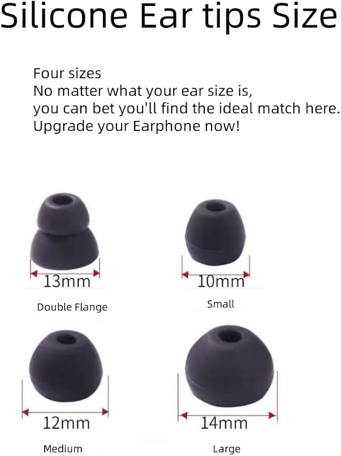 Replacement Ear Tips for Beats Urbeats2.0 Tour2.0 ibeats Beats x, Beats Flex Secure Fit for Powerbeats Pro Silicone Earbuds Washable Sweat-Resistant Noise Isolation 8 Pairs (Rose)