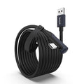 Syntech Link Cable 16 FT Compatible with Oculus/Meta Quest 3/Meta Quest 3S, Quest2/Pro/Pico 4/Ultra Accessories and PC/SteamVR, High Speed PC Data Transfer, USB 3.0 to USB Cable for VR Headset, Black