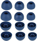 Replacement Ear Tips for Beats Fit Pro, Beats Studio Buds+, Beats Studio Buds, Beats Solo Buds Silicone Earbuds Washable Noise Isolation, Fit in The Charging Case, 6 Pairs S/M/L (Tidal Blue)