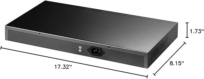 Cudy 24 Gigabit Ethernet Unmanaged PoE+ Switch, 300W, 24 * 100/1000Mbps PoE+ Ports, 2 Gigabit SFP, CCTV / VLAN Mode, 19-inch Rackmount, 802.3af/at, GS1028PS2