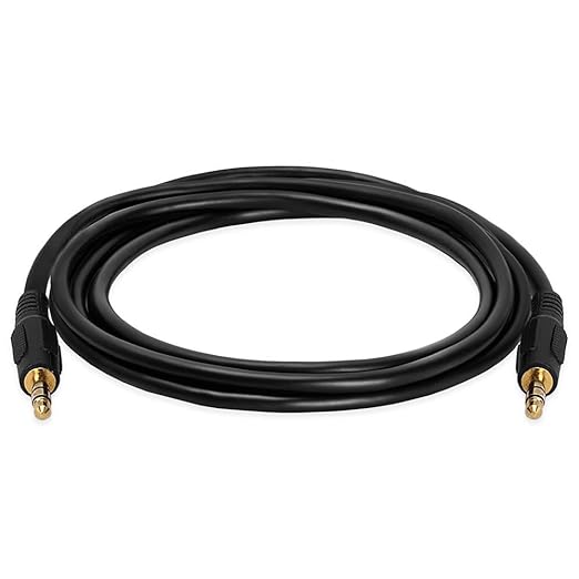 Cmple - 3.5mm Aux Audio Cable Stereo 6 ft AUX Cable Male to Male Speaker Cable Auxiliary Cord Adapter for Car, Phone, Headphones - Black