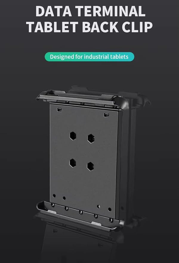 Strg Industrial Tablet Mount for 6.8" - 8.5" iPad/iPad mini Samsung Galaxy Tablets, Heavy Duty Tablet Holder Compatible with RAM B 1" and C 1.5" Size Round Ball Mounts Bases (Not Included Ball Mount)