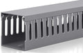 ZhiYo 3x3in Cable Raceway, 6.6FT(2xL3.2FT) Large Wire Tray, Cord Hider for Network Cable Management, Wire Covers for Cords Computer Under Desk, Cord Cover Wall Cable Hider Cable Cover, Gray
