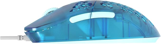 Gwolves Hati HTM Lightweight Honeycomb Wired Gaming Mouse,~56g,3389 Sensor,16,000 DPI, Low Latency,Anti-Interference,6 Programmable Buttons,On-Board Memory,PC/Mac and Laptop (Cerulean, HTM - Medium)