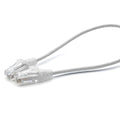TRUECABLE Cat6 Component Rated Patch Cable, Unshielded (U/UTP), 1ft, White, 28AWG Solid Copper, Snagless 10G High-Speed Ethernet Cable, PoE++ 4PPoE 100W, UL Listed, RoHS-3, 1 Pack