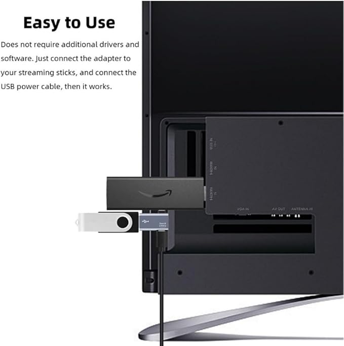 Powered Left & Right Angle USB 2.0 Micro Male to USB Female Host OTG Adapter for Samsung, Firestick，PS Classic，SNES Mini,NES/SNES Classic,Chromecast and More Smartphone or Tablet (2 Pack)