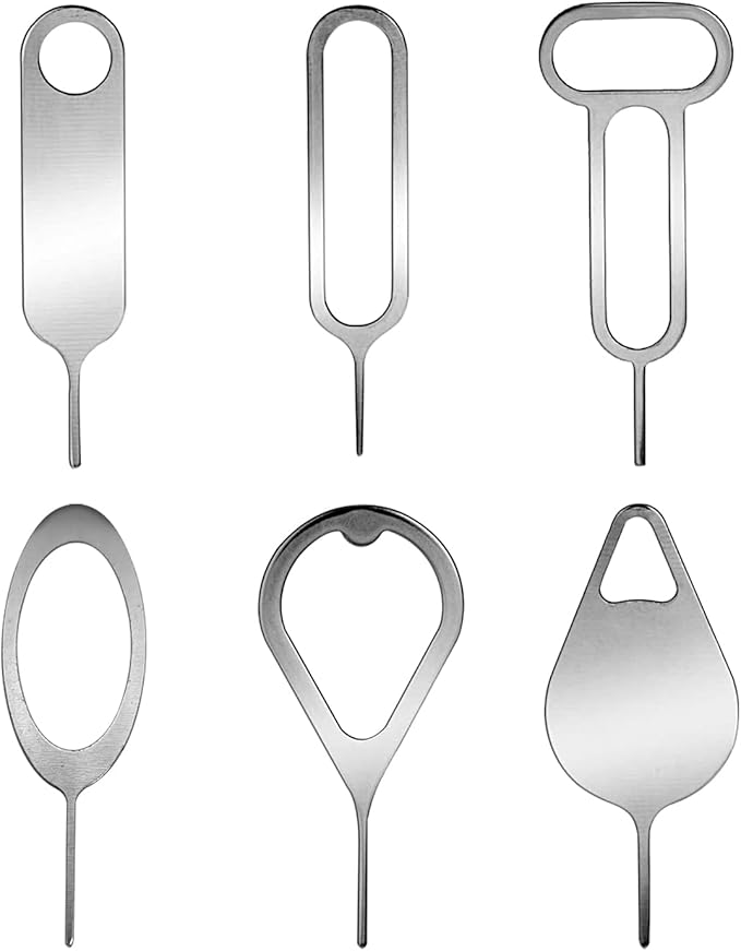 Medsuo 6pcs SIM Card Removal Tool Card Tray Eject Pins Needle Opener Ejector Needle Pin Remover for Smart Phones Samsung Galaxy LG Huawei Google HTC iPhone iPods iPad Tablets