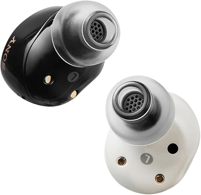 AZLA SednaEarfit Crystal Standard 2 - Earbud Tips for Wireless Headphones - Noise Canceling Earbuds Replacement Tips Eartips Compatible with Sony WF-1000XM5, Beats, Sennheiser, Jabra (3 Pair, M-ML-L)