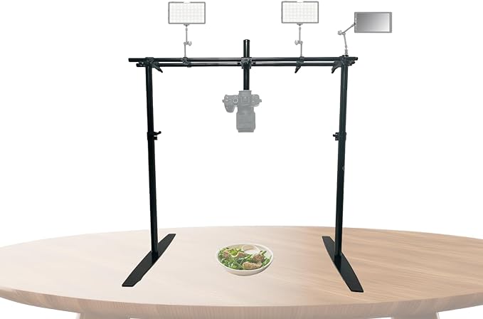 Glide Gear OH 200 Overhead Rig – DSLR, Smartphone – Modular, Adjustable, Flat Lay Mount, All-Metal Build