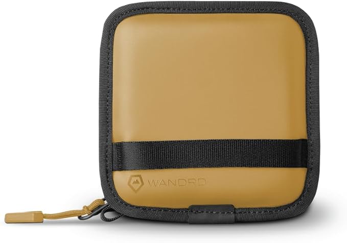 WANDRD Lens Filter Case - Store 4 Filters in Your Camera Backpack or Camera Case, Protect Photography Accessories from Scratches, Dust & Impact (Dallol Yellow)