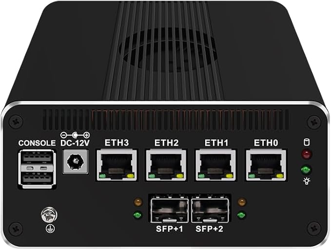 CWWK Intel Alder Lake N100(4C/4T Up to 3.4GHz)/N305(8C/8T Up to 3.8GHz) Dual SFP+10GbE Mini PC|4xIntel I226-V 2.5GbE |DDR5 Memory|PCI-E x4|HDMI+DP+Type-C (10 Gigabit N100, 8G RAM 256G SSD)