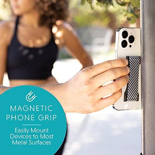 LOVEHANDLE PRO Premium Phone Grip - Silicone Phone Strap - Magnetic Phone Mount and Kickstand for Smartphone and Tablet - Kaleidoscope Silicone