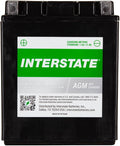Interstate Batteries YTX14AH-BS 12V 12Ah Powersports Battery 210CCA High-Performance AGM Rechargeable Replacement for Kawasaki, Polaris, Yamaha ATVs, UTVs, Snowmobiles, Motorcycles (CITX14AH-BS)
