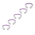 TRUECABLE Cat6 Component Rated Patch Cable, Unshielded (U/UTP), 6in, Purple, 28AWG Solid Copper, Snagless 10G High-Speed Ethernet Cable, PoE++ 4PPoE 100W, UL Listed, RoHS-3, 5 Pack