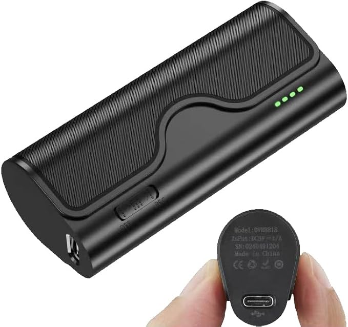 64GB Magnetic Voice Recorder, 800H/35 Days Continuous Recording, Voice Activated Audio Recorder with Stereo Mic, Portable for Lectures, Meetings, Interviews (Black)